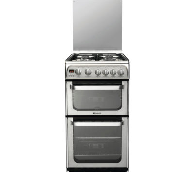 HOTPOINT HUG52X 50 cm Gas Cooker - Stainless Steel HOTPOINT HUG52X 50 cm Gas Cooker - Stainless Steel